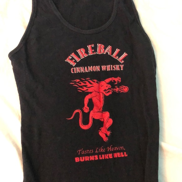 fireball Tops - Fireball tank top whisky
